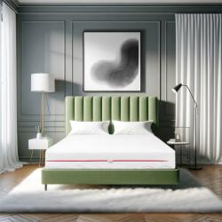Best Sleep Waves, Ortopéd Matrac 100x200x25 cm, Poliuretán Hab 4 cm Memóriával, 7 Komfortzóna, Hipoallergén, Kétoldalas, Közepes Szilárdságú