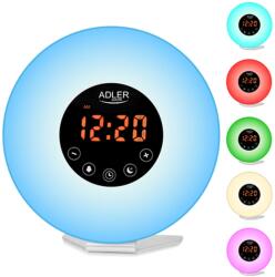 Adler Wake-Up Light ébresztőóra FM rádióval fehér AD1916 AD 1916 (AD 1916)