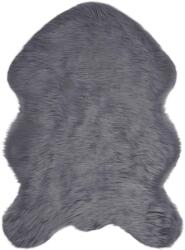 vidaXL Műgyapjú Szőnyeg Tafalla Antracit 60 x 90 cm Poliészter 42021607 (42021607)