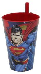 TUFFEX Superman szívószálas pohár, 400 ml, Tuffex TP-512-51 (TP-512-51)