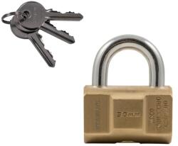 Somogyi STANLEY S742-045 hengeres tömör sárgaréz lakat, 30 mm, 3 kulcsos