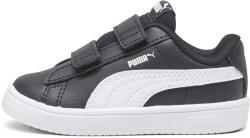 PUMA Puma, Rickie tépőzáras műbőr sneaker, Fehér, Fekete, 25 EU (394254-03-8)