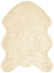 vidaXL Műgyapjú Szőnyeg Tafalla Krém 60 x 90 cm Poliészter 42021519 (42021519)