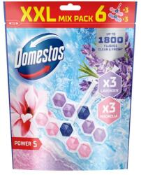 Domestos Power5 WC-rúd magnólia/levendula 6x50g