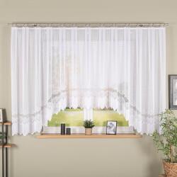 Markizeta Jacquard függöny, Felszerelésre kész, Modesta modell, 500x160 cm, Marquise, Fehér (MAR_85080)