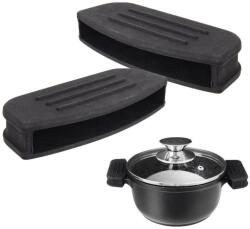 Artemis 2x szilikon védőfogantyú edényekhez, Artemis, fekete, 9x3, 5x1, 5cm (VD-152186)