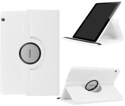 Gigapack Tok Álló, Bőr Hatású (Flip, Asztali Tartó, 360°) Fehér Huawei Mediapad T3 10 Lte, Huawei Mediapad T3 10 Wifi