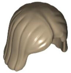 LEGO® Alkatrészek (Pick a Brick) Sötétbézs minifigura női haj 4274410 (4274410)