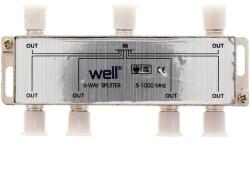 Well Splitter CATV 6 căi 1000 MHz Well (SPLT-FC/6-WL)