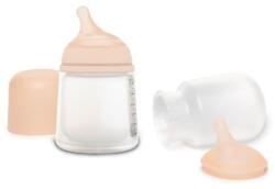 Suavinex Suavinex, Zero Zero, set de biberoane, biberon 180 ml cu tetina si punga