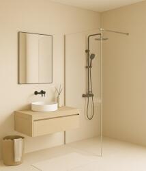 InspiroDesign Liberta 80 cm Walk-In zuhanyfal, króm ZUW-80 (ZUW-80)