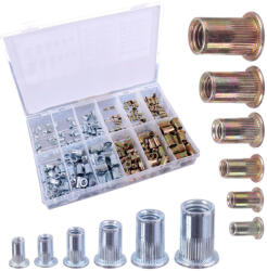 Technic Vakszegecsanya Készlet 300 db Acél és Alumínium Szegecs M3-M10 Dn-F1140