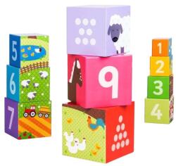 Bigjigs Toys Ferma cuburi didactice (DDBJ696)