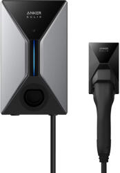  Anker SOLIX V1 2-es típusú elektromos autó töltőállomás, 11 kW-os intelligens elektromos autó töltő, RFID, Wi-Fi, Bluetooth, RS485, IP65