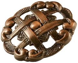 Metal Style Buton usa, 37 x 20 mm, metal, cupru
