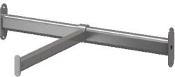 GOODHOME Bara suspendata frontala GoodHome Atomia, gri, otel, 46.3 cm Garderoba
