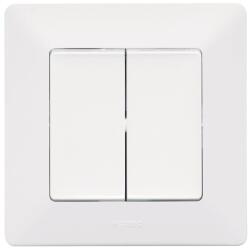 Legrand Intrerupator, 10 A, 220 V, alb Legrand Valena