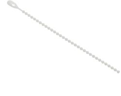 STROHM Colier reutilizabil, click, alb, 180 x 3 x 6 mm, 50 bucati Strohm