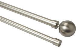 GOODHOME Set galerie dubla extensibila GoodHome Athens, metal, 120-210 cm, gri