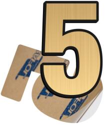 Creative Sign Cifra 5, ABS, Gravat, Auriu, M6 Creative Sign