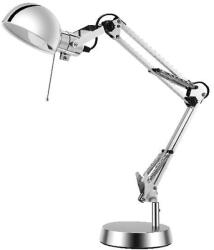 GoodHome Veioza cap si brat regrabil GOODHOME Bakossi, 1 bec incandescent, 40W, E14, IP20, argintiu