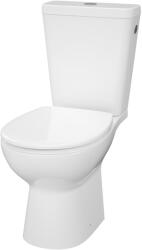 GOODHOME Set vas WC si rezervor GOODHOME Cavally, ceramica, evacuare orizontala, capac SoftClose, alb
