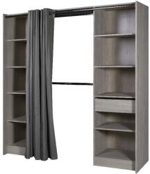 OEB Neutral Kit dressing complet Eklips, 200 x 200 cm, stejar gri Garderoba