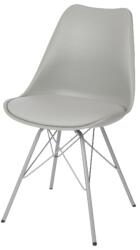 GOODHOME Scaun bucatarie GoodHome Marula, otel, 48 x 84 cm, gri deschis