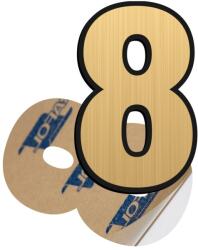 Creative Sign Cifra 8, ABS, Gravat, Auriu, M6 Creative Sign
