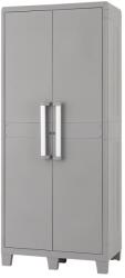 GOODHOME Dulap GOODHOME Major, plastic, 78 x 49 x 182 cm, gri Garderoba