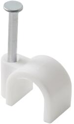 Diall Cui clips DIALL, 9 mm, 25 bucati, alb