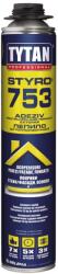 Tytan Spuma adeziva, aplicare pistol, 750ml, Albastru Tytan