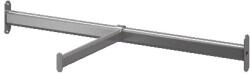 GOODHOME Bara suspendata frontala GoodHome Atomia, gri, otel, 71.3 cm Garderoba