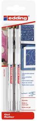 edding Set roller cu gel EDDING 2185, 0.7 mm, 2 buc, alb (PBIED218549)