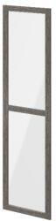 GOODHOME Usa dresing transparenta, sticla, gri stejar, 50 x 187 cm GoodHome Atomia Garderoba