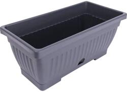 Harplast Jardiniera forma dreptunghiulara VERBENA, plastic, 40 x 19.70 x 15.7 cm, antractit