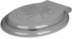 PLASTINA Capac WC gri, plastic