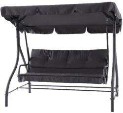 GOODHOME Balansoar gradina GOODHOME Moorea, 3 locuri, 194 x 120 x 167 cm, gri inchis