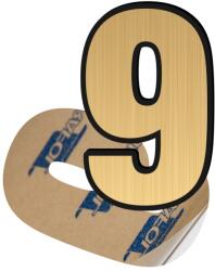 Creative Sign Cifra 9, ABS, Gravat, Auriu, M6 Creative Sign