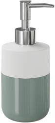 GoodHome Dozator sapun Koros GoodHome, 7.5x7.5x18.2 cm, 370 ml, ceramica, alb-gri