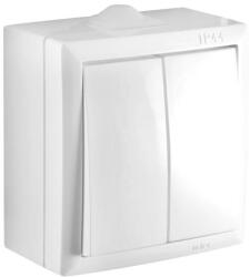 RELEE Intrerupator 2 module, alb Relee Medias