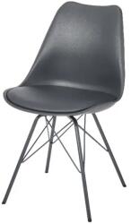 GOODHOME Scaun bucatarie GoodHome Marula, otel, 48 x 84 cm, gri inchis