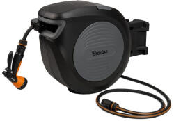 Bradas BLACK LINE automatatömlődob 1/2" - 20m tömlővel és tartozékokkal