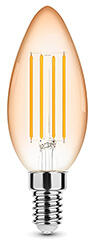 Modee E14 LED izzó vintage filament (4W/320°) Gyertya - extra meleg fehér (ML-CFA1800K4WE14)