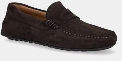 BOSS velúr mokaszin Noel - barna Férfi 45