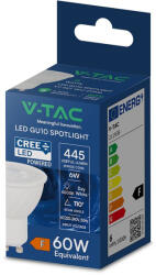 V-TAC CREE SMD GU10 LED spot égő 6W természetes fehér 110° - SKU 211936 (211936)