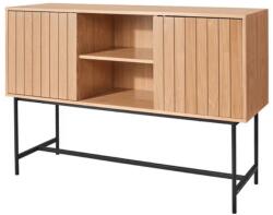  Komód szekrényekkel VALMOR 90x127 cm, tölgy dekorációval