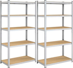 SONGMICS Polcos állvány, 120kg polconkénti teherbírással, ezüst 200x100x50 (GLR050E02)