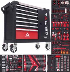 Tagred Műhelykocsi szerszámokkal 306 db, 72 fogas racsnis kulcsok TA216 (TA216)