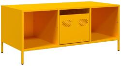 vidaXL mustársárga hidegen hengerelt acél dohányzóasztal (851277) (851277)